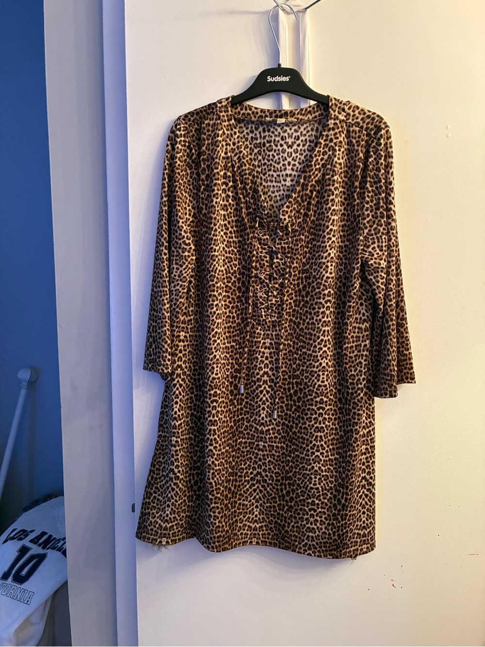 SACHI Leopard Print Blouse - Brown & Black